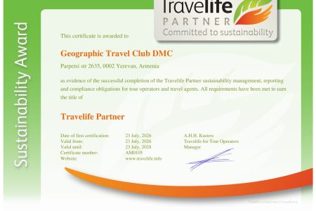 Geographic Travel Club Achieves Travelife Partner Status